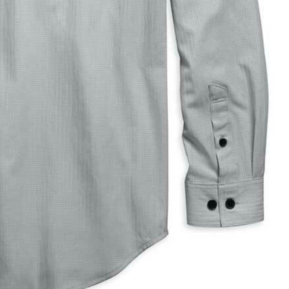 Harley-Davidson Micro-Perf Long Sleeve Button Up Shirt - Picture 5 of 5